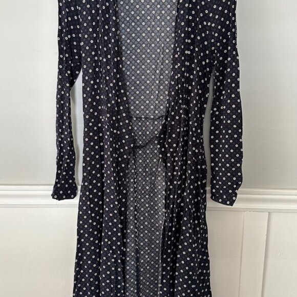 UNIQLO Ines de la Fressange Wrap Dress Flower Pattern Size XS - Picture 2 of 6